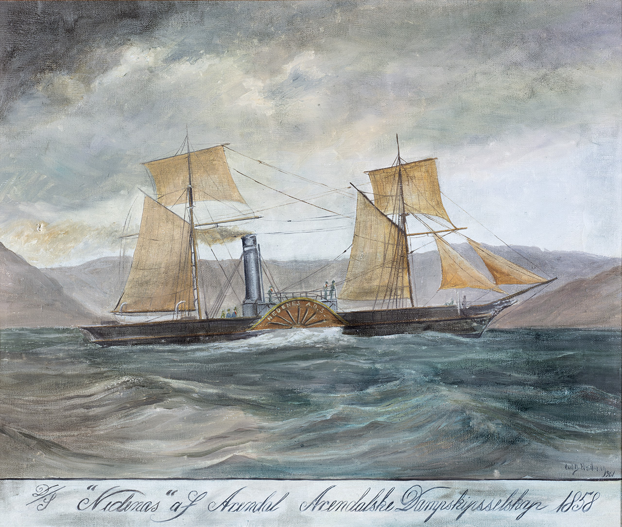 SS Nedenæs - the company's first vessel